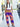 colorful ethnic dashiki print yoga cotton harem pants with a smocked waist and elastic ankle cuffs, paired with a white top