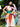 multicolored, floral halter neck silk sari dress with a sharkbite hem