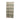 A cotton curtain with geometric om printing in beige and green tones