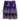 sheer net fabric featuring bright purple color with shimmering pink and silver beaded embroidery in a paisley border design