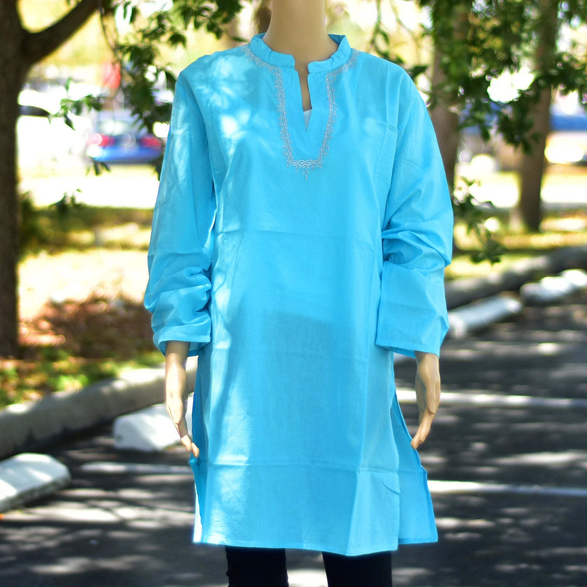 Boho Embroidered Long Tunic Dress USA & Canada | Ambali Fashion Boho Embroidered Long Tunic Dress USA & Canada | Ambali Fashion