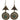 Bohemian Gypsy Vintage Tibetan Silver Yoga Coral & Turquoise Dangling Hook Earrings #19