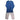 men's traditional Indian wear, consisting of a blue tunic with a white drawstring waist and a matching pair of beige pants with adjustable drawstring waist