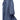 Bohemian Denim Blue Long Sleeve Loose Fit Swing Dress High and Low Hem Shirt Dress With Pockets boho Trench Coat