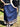 navy blue long skirt with gold shimmering prints and a drawstring waist