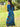 Bohemian Hippie Spandex Tie - Dye Stretchable Elbow Sleeve Maxi Dress - Ambali Fashion