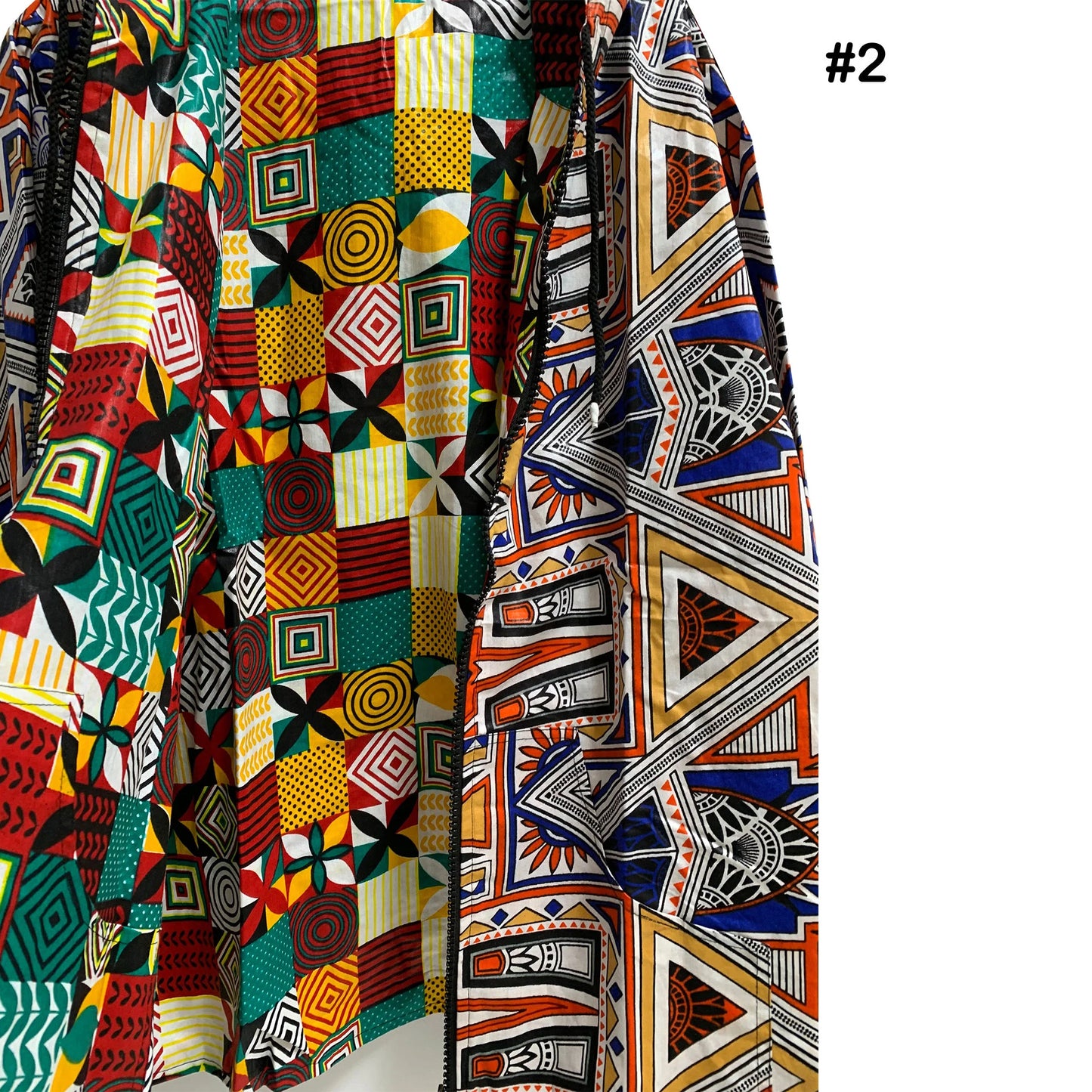 Bohemian Unisex African Ethnic Print Reversible Hoodie Jacket Mens Cotton Festival Womens Plus Size Jacket Shirt With Pockets