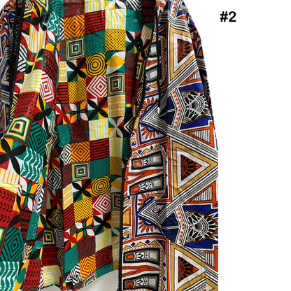 Bohemian Unisex African Ethnic Print Reversible Hoodie Jacket Mens Cotton Festival Womens Plus Size Jacket Shirt With Pockets