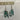 Bohemian Gypsy Indian Vintage Tibetan Turquoise Silver Om Earrings #38