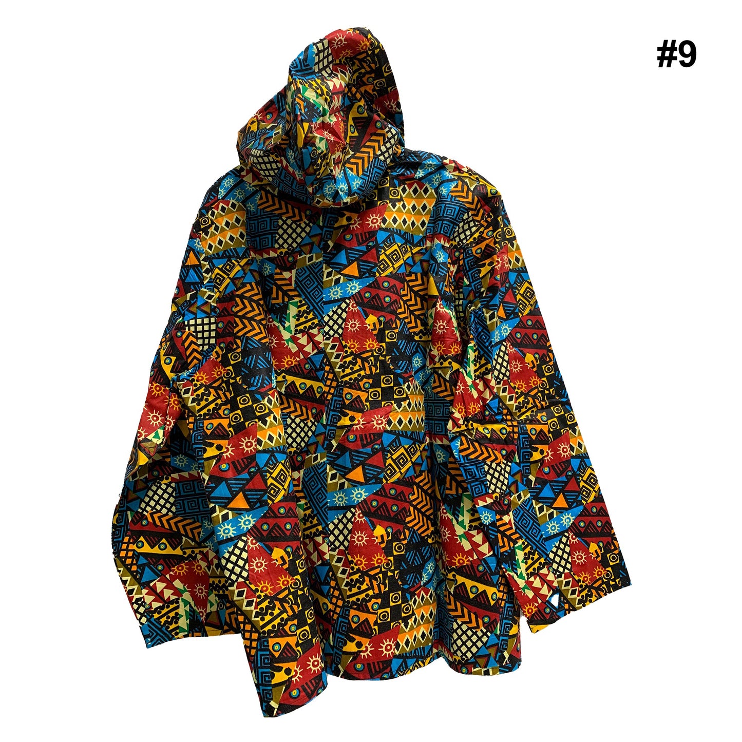 Bohemian Unisex African Ethnic Print Reversible Hoodie Jacket Mens Cotton Festival Womens Plus Size Jacket Shirt With Pockets