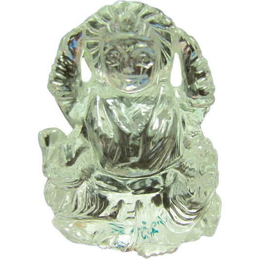 Goddess of Wealth Lakshmi Beauty Within Quartz Crystal Sphatik Statue