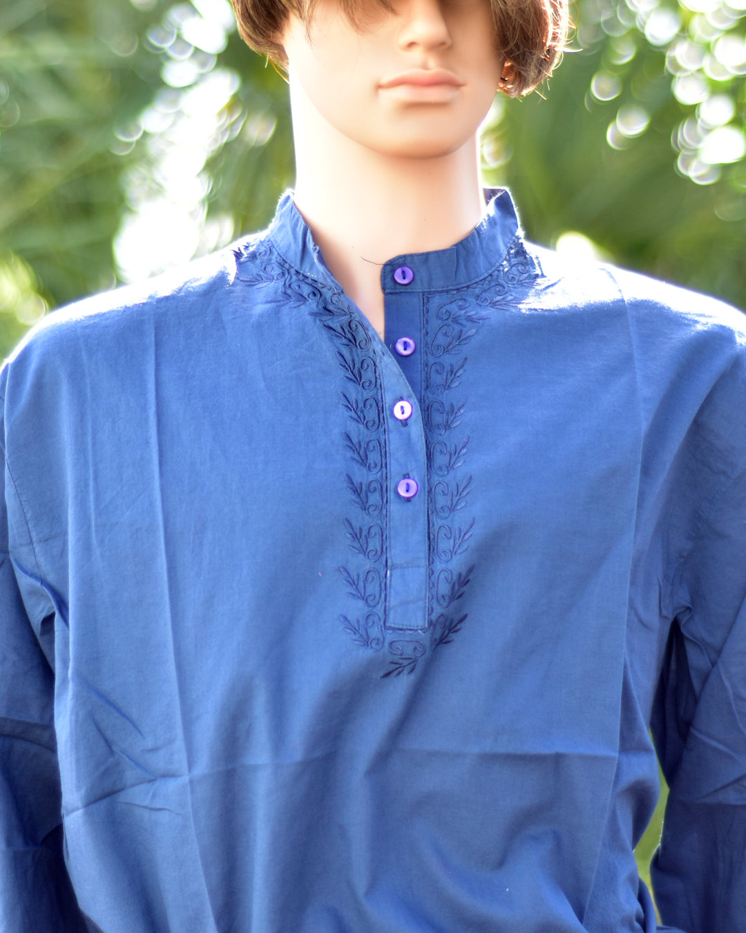 mens indian dress shirt Mens Linen Button up Shirt, Indian Style, Cream White