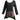 Missy Spandex Yoga Clothing Hippie Tie-Dye Long Sleeve Tunic Top  (Black/Rainbow)