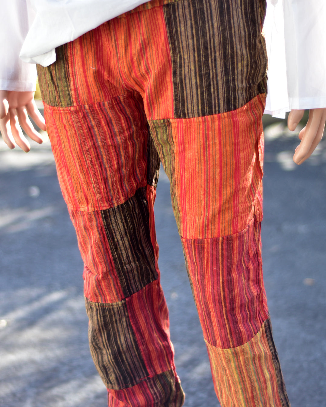 Handmade Om Pants Patchwork Pants Unisex Multisize Himalayan Bohemian  Trousers (as1, Alpha, s, Regular, Regular) Multicolor at Amazon Men's  Clothing store