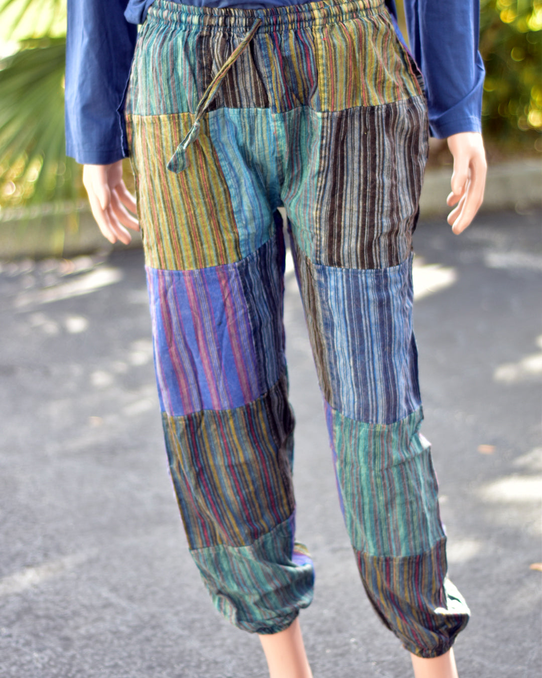 Men's Bohemian Vintage Hippie Alibaba Yoga Patchwork Harem Pants
