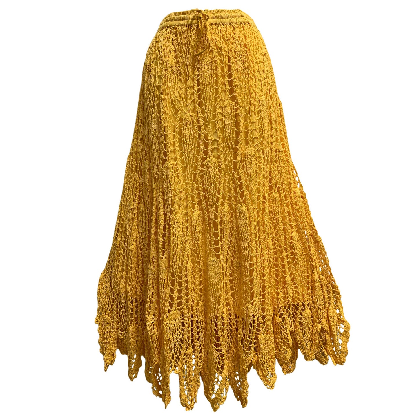 Missy Handwoven Indian Cotton Long Boho Crochet Skirt