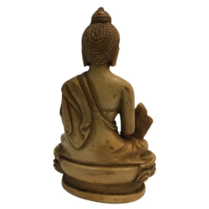 Handmade Meditating Healing Medicine Buddha Statue Figurine