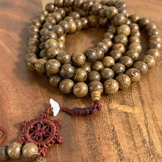 Handmade Buddha's Fingerprint Bodhi Seed Meditation Yoga 108 Beads Mala Prayer Beads