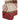 vintage hand woven cream and red zari border fabric