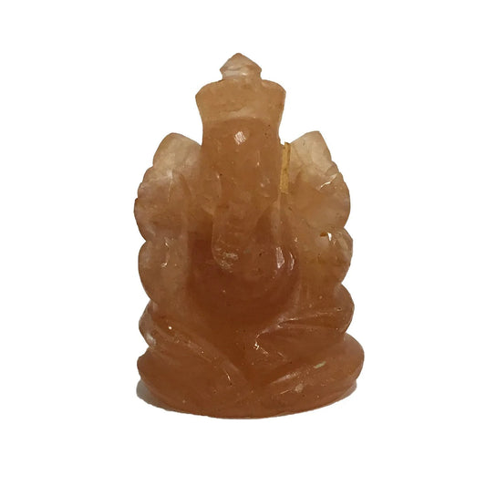 Ganesh Elephant Hindu God New Beginning Protection Remove Obstacle Red Aventurine Ganesha