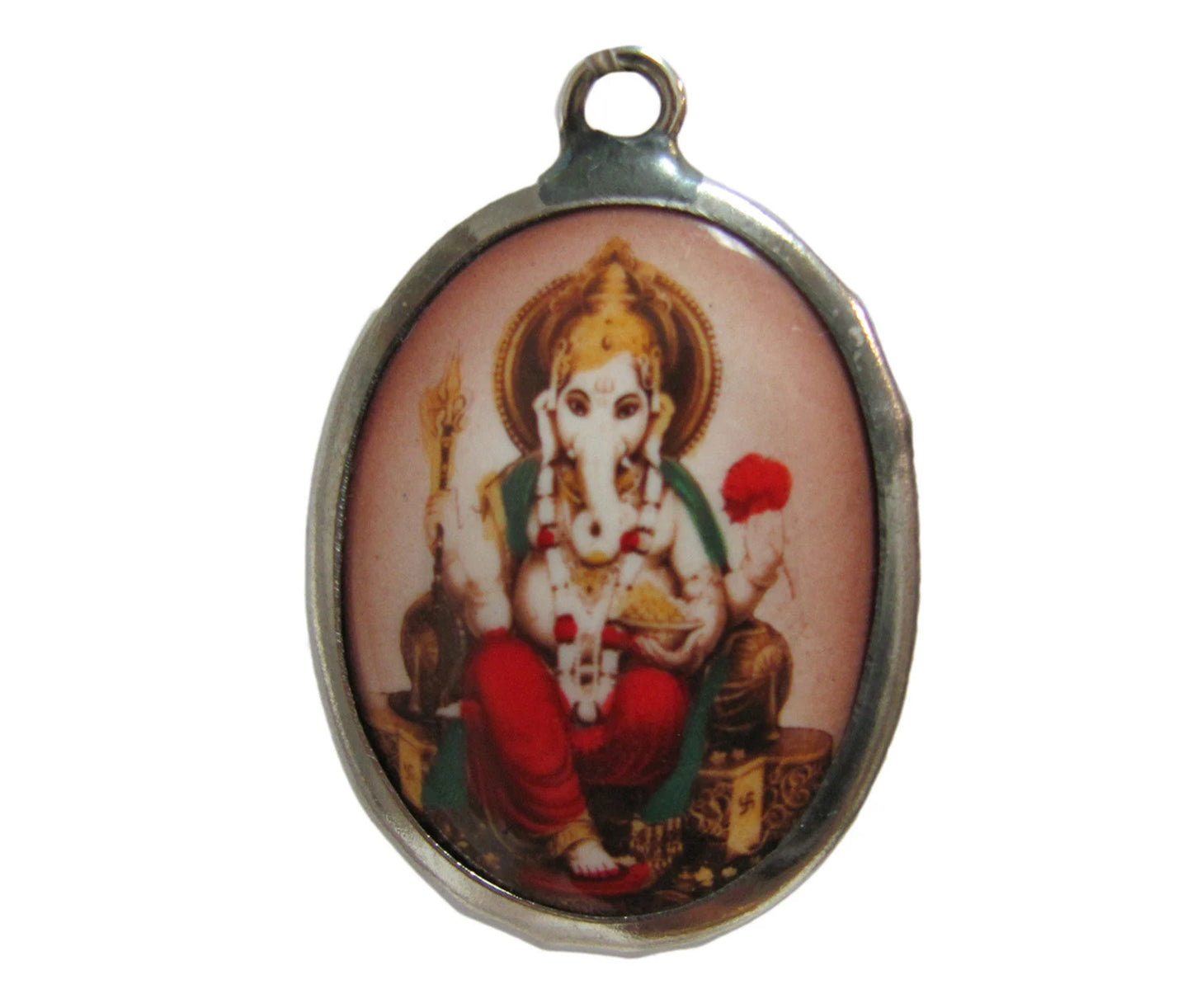 Removal of Obstacles Ganesh Om Reversible Pendant