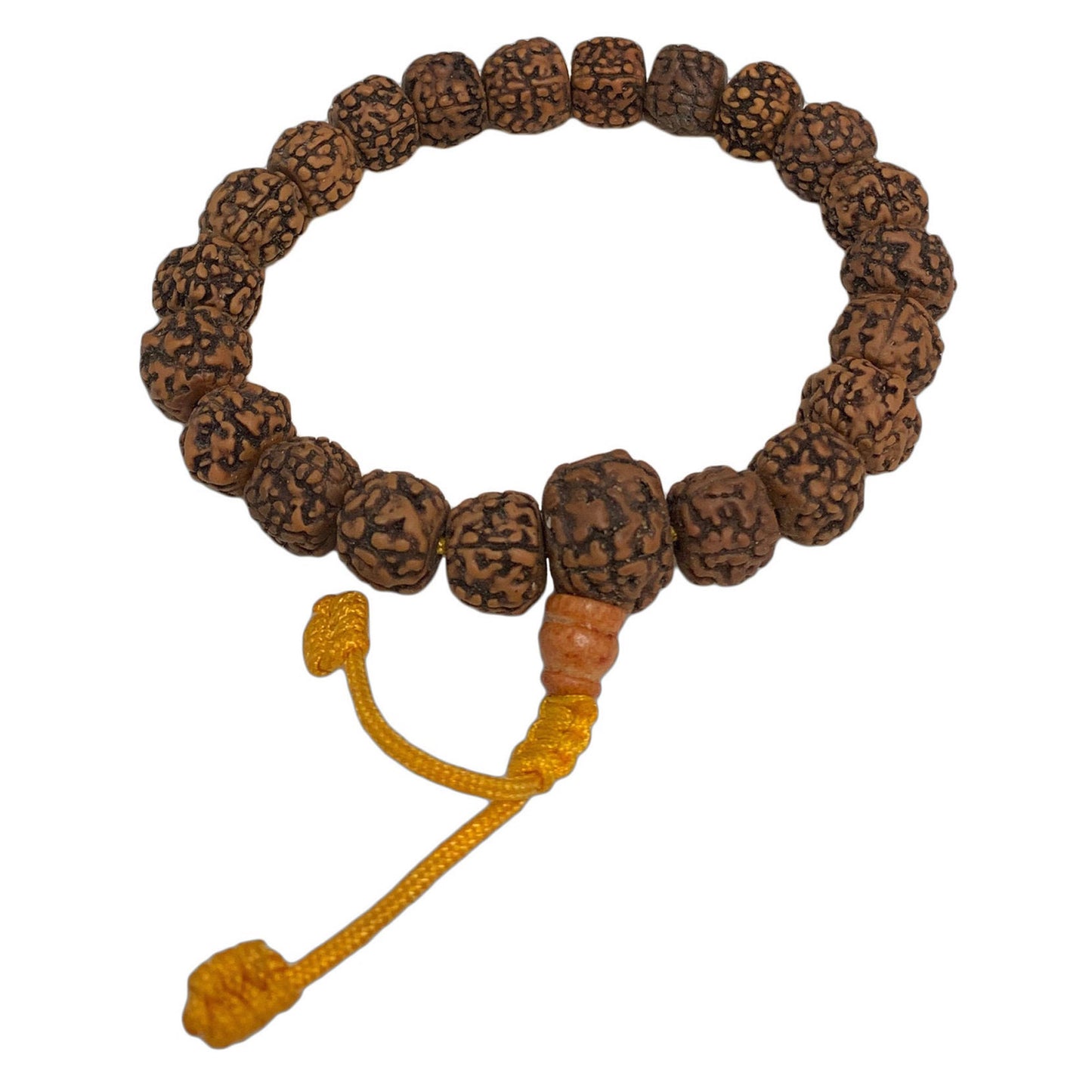 Tibetan Rudraksha Meditation 8mm Beads Adjustable Mala Shambala Bracelet