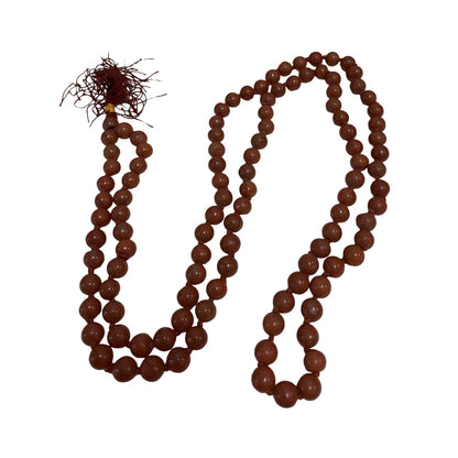 108 Bead Red Jasper Meditation Prayer Mala Bead Necklace