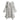 Bohemian Embroidered Stonewashed White Long-Sleeved Midi Shift Dress
