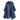 Bohemian Denim Blue Long Sleeve Loose Fit Swing Dress High and Low Hem Shirt Dress With Pockets boho Trench Coat