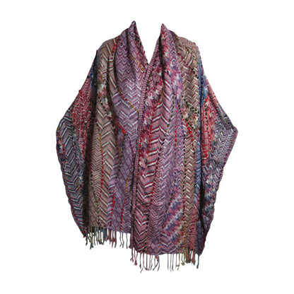 Indian Ethnic Paisley Hand-Embroidered Silky Reversible Pashmina Shawl Stole Scarf SONALI