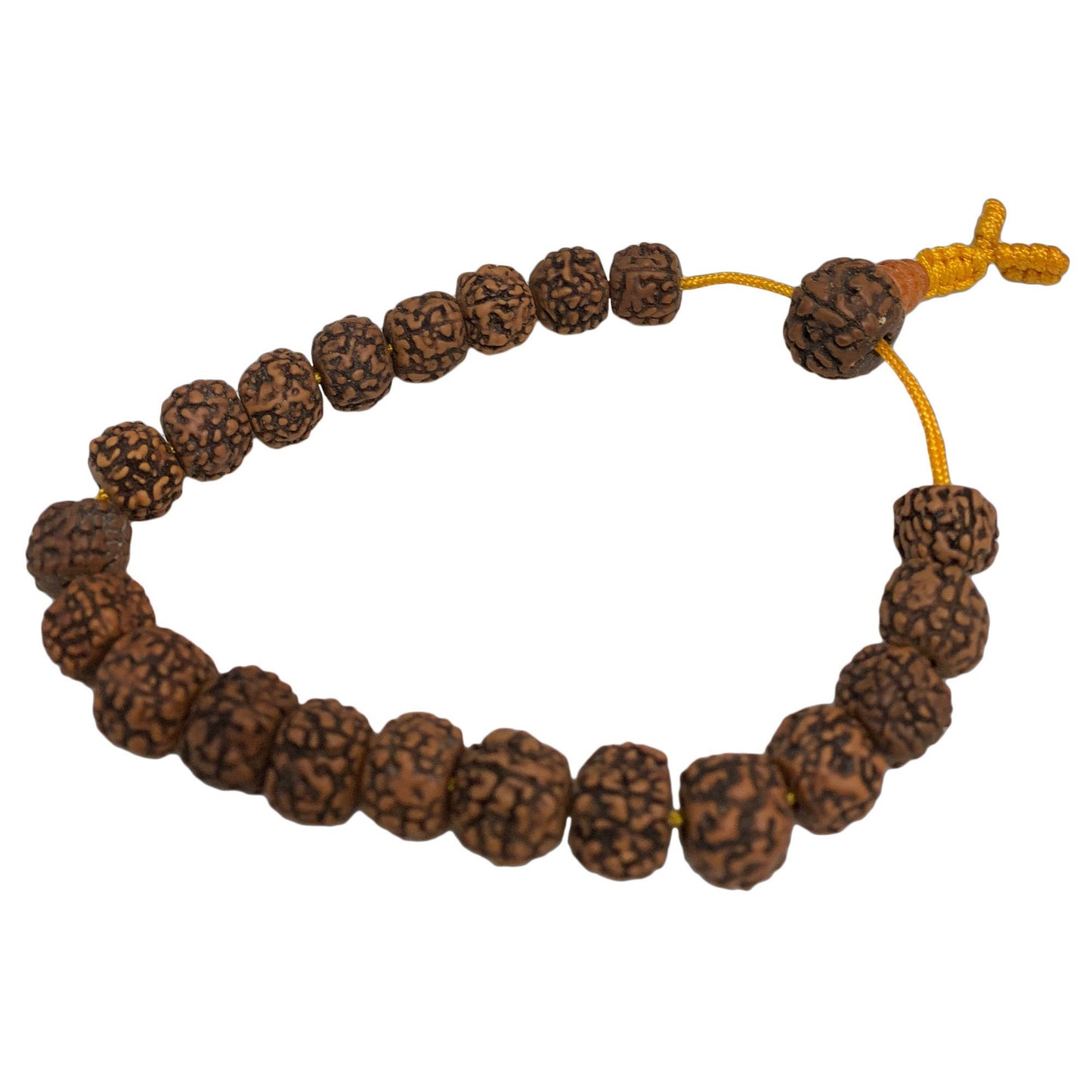 Tibetan Rudraksha Meditation 8mm Beads Adjustable Mala Shambala Bracelet