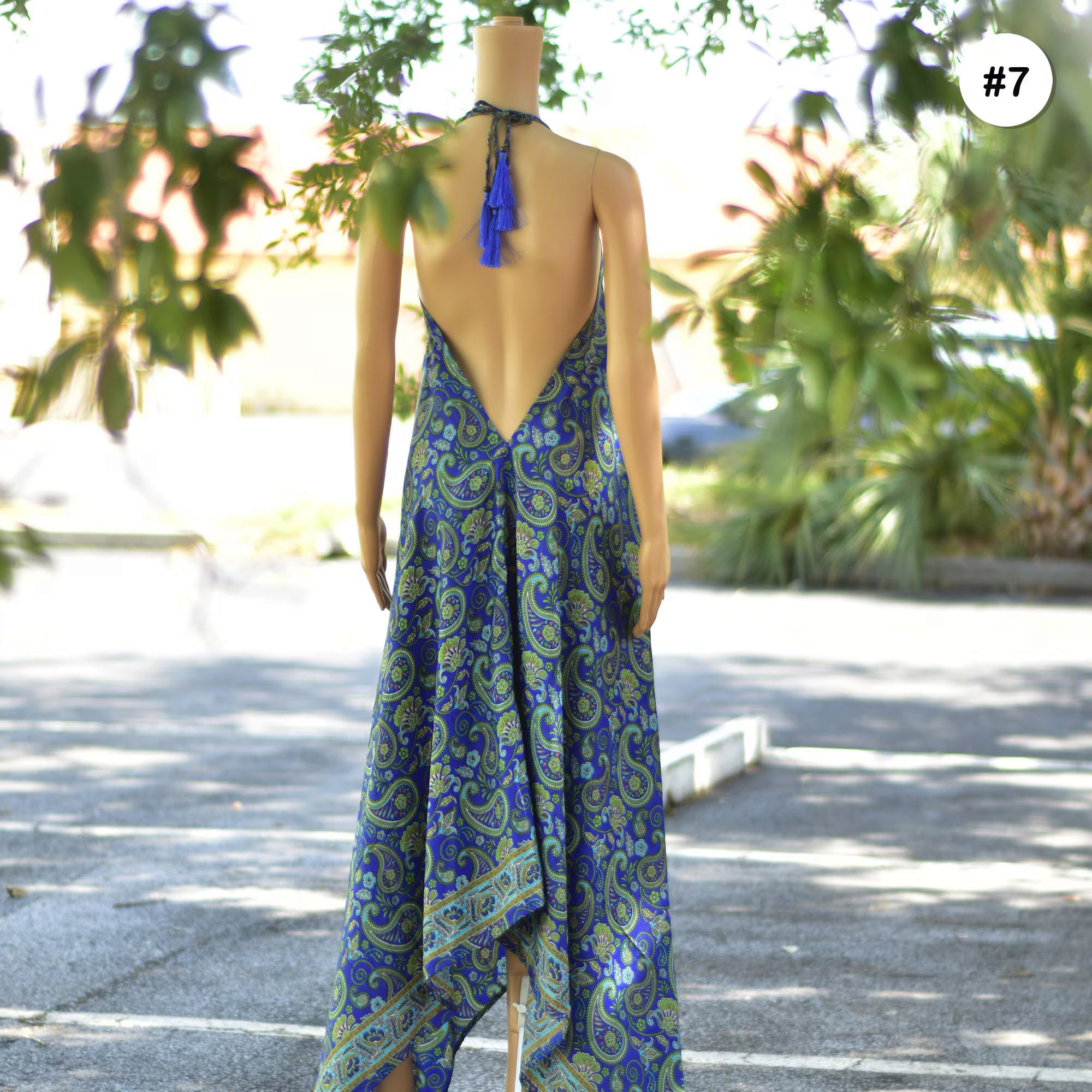 Paisley Maxi Dress for Women | Boho Silk Halter Neck Dress USA & Canada #7 Paisley Maxi Dress for Women | Boho Silk Halter Neck Dress USA & Canada #7