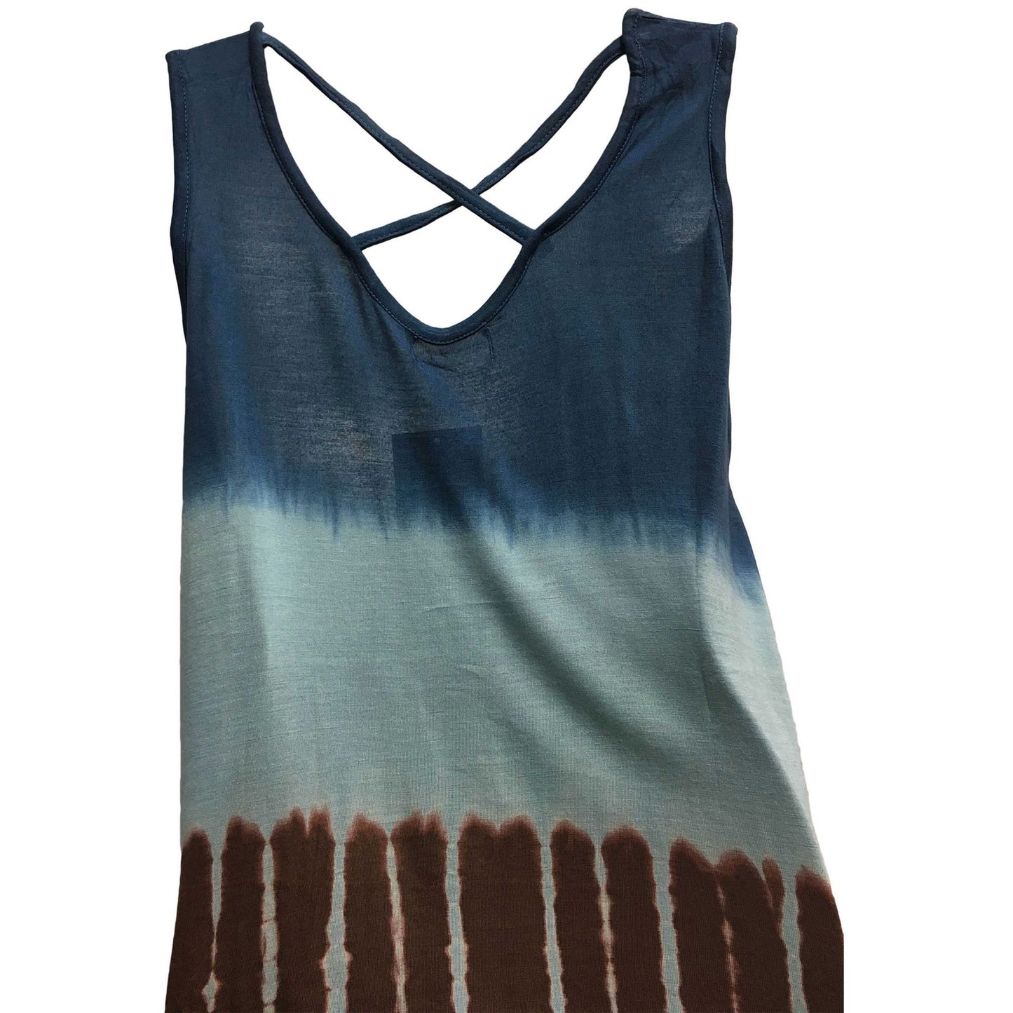 Ganesh Sleeveless Stretchable Spandex Tie-Dye T-Shirt Tank Top Cami