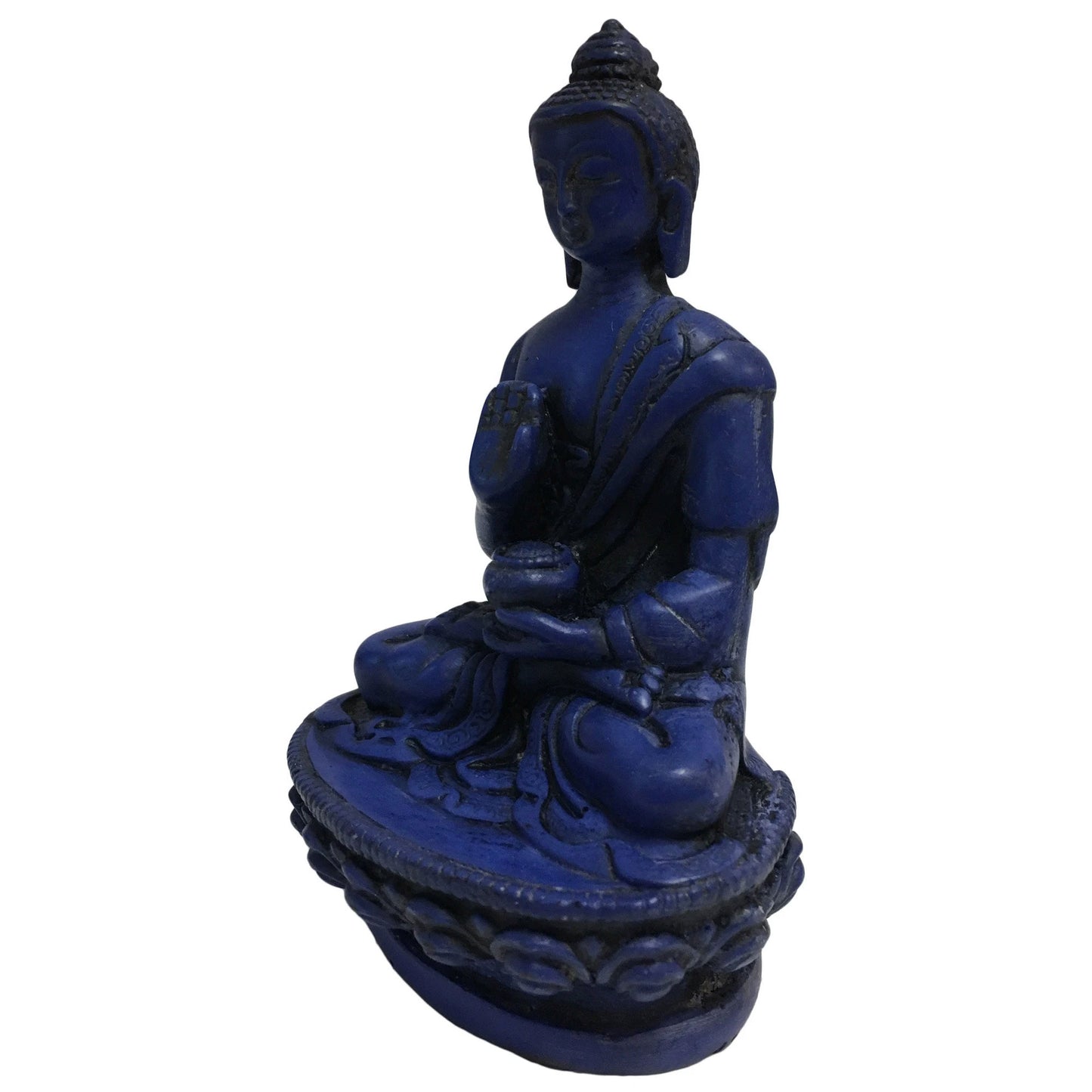 Handmade Meditating Healing Medicine Buddha Statue Figurine