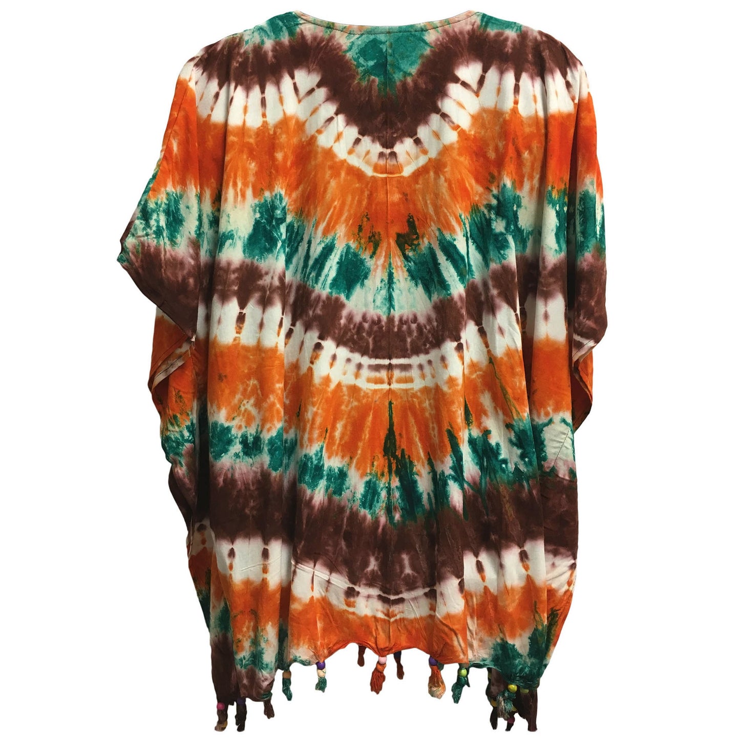 Women's Plus Size Tie-Dye Multicolor Loose Fit Unisex boho caftan Tunic blouse mens plus size casual shirt