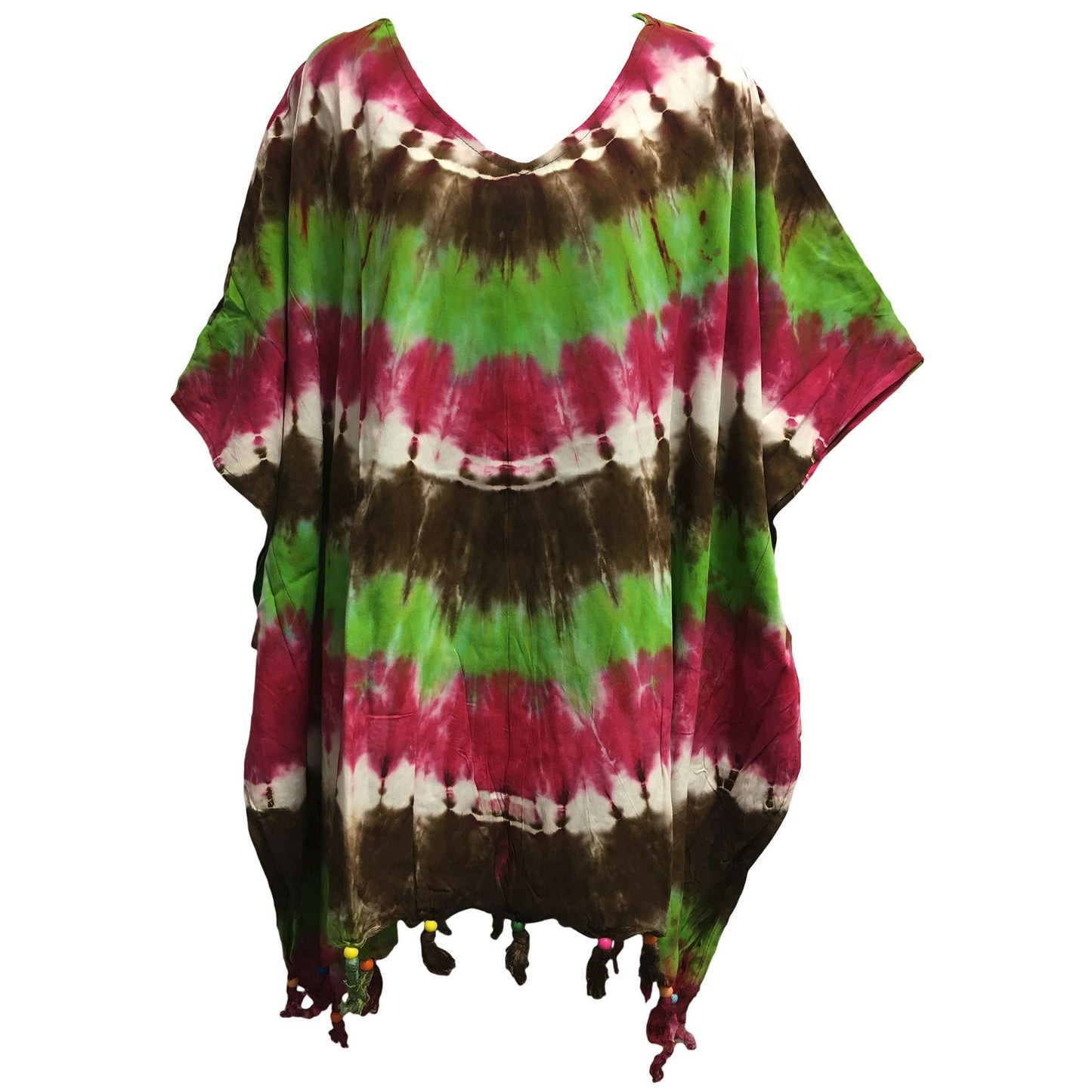 Women's Plus Size Tie-Dye Multicolor Loose Fit Unisex boho caftan Tunic blouse mens plus size casual shirt