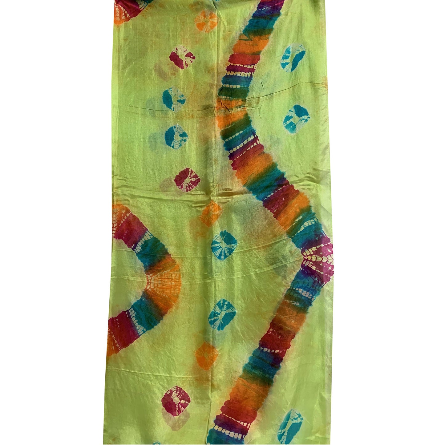 Pure Silk Tie-Dye Bohemian Scarf Shawl Sarong Wrap