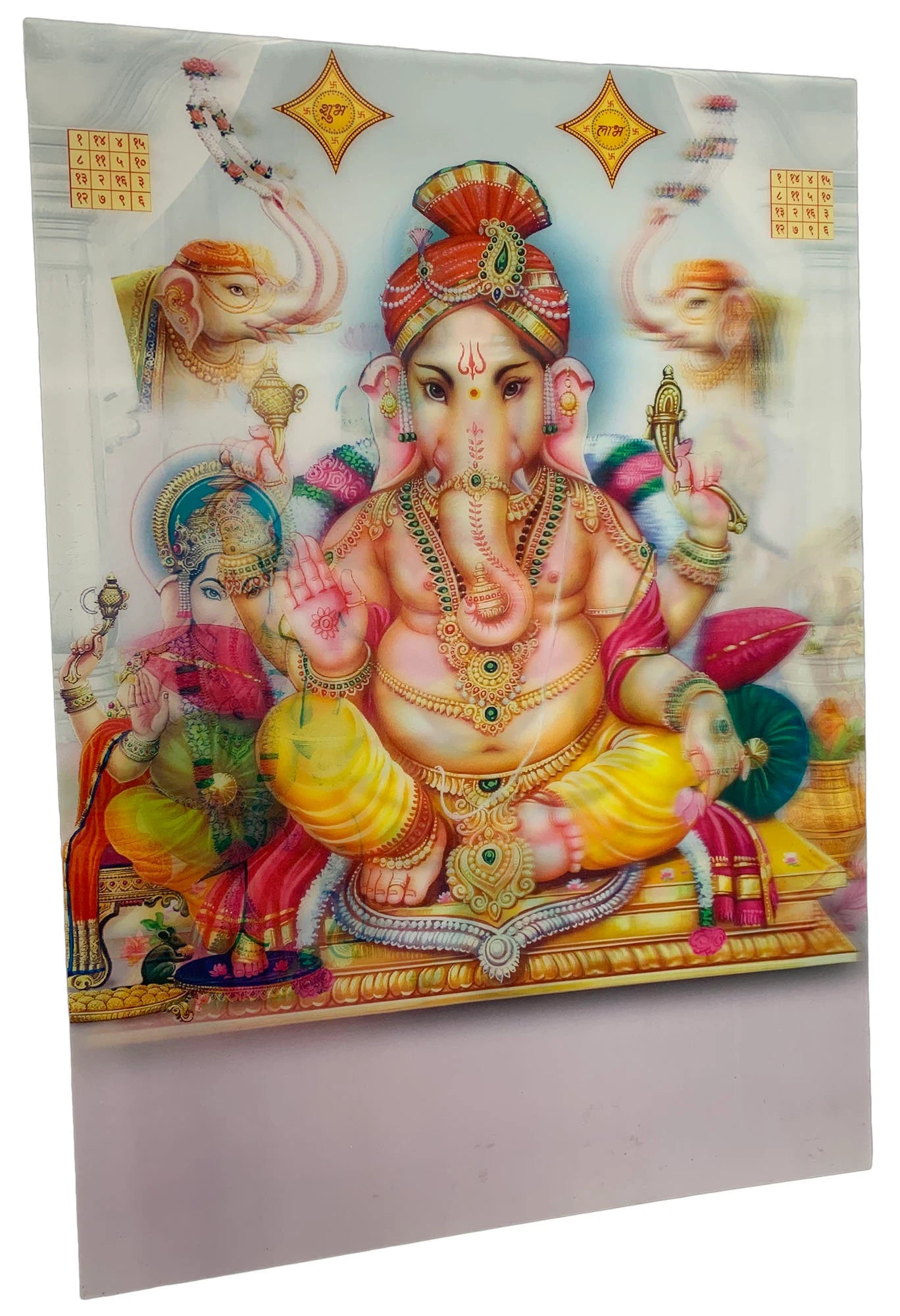 Rajasthan Cottage Ganesh Lakshmi Sarasvati 3D Poster