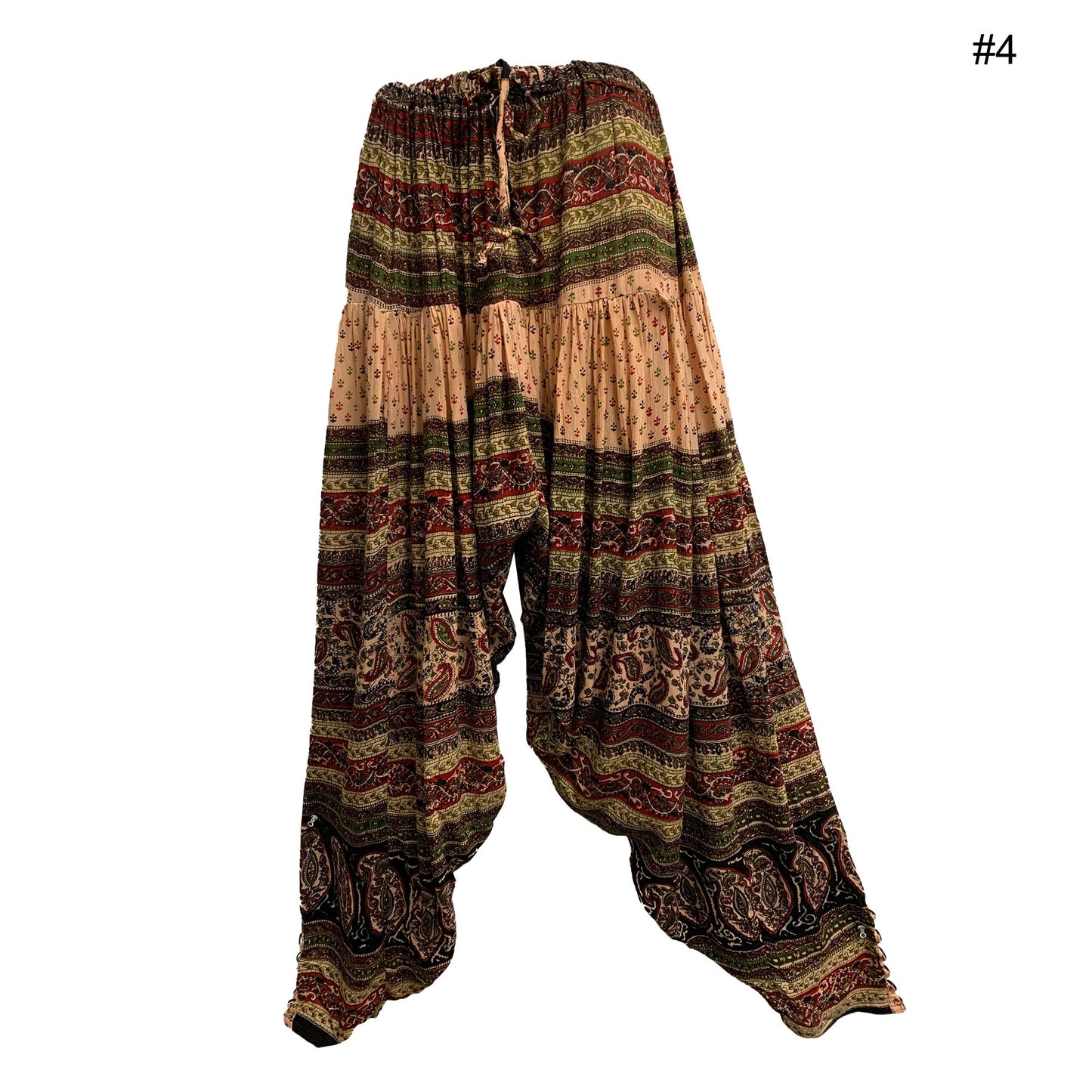 Boho Unisex Hippie Festival Yoga Ethnic Print Bagroo Harem Pants Womens Plus Size Loose Fit Pant