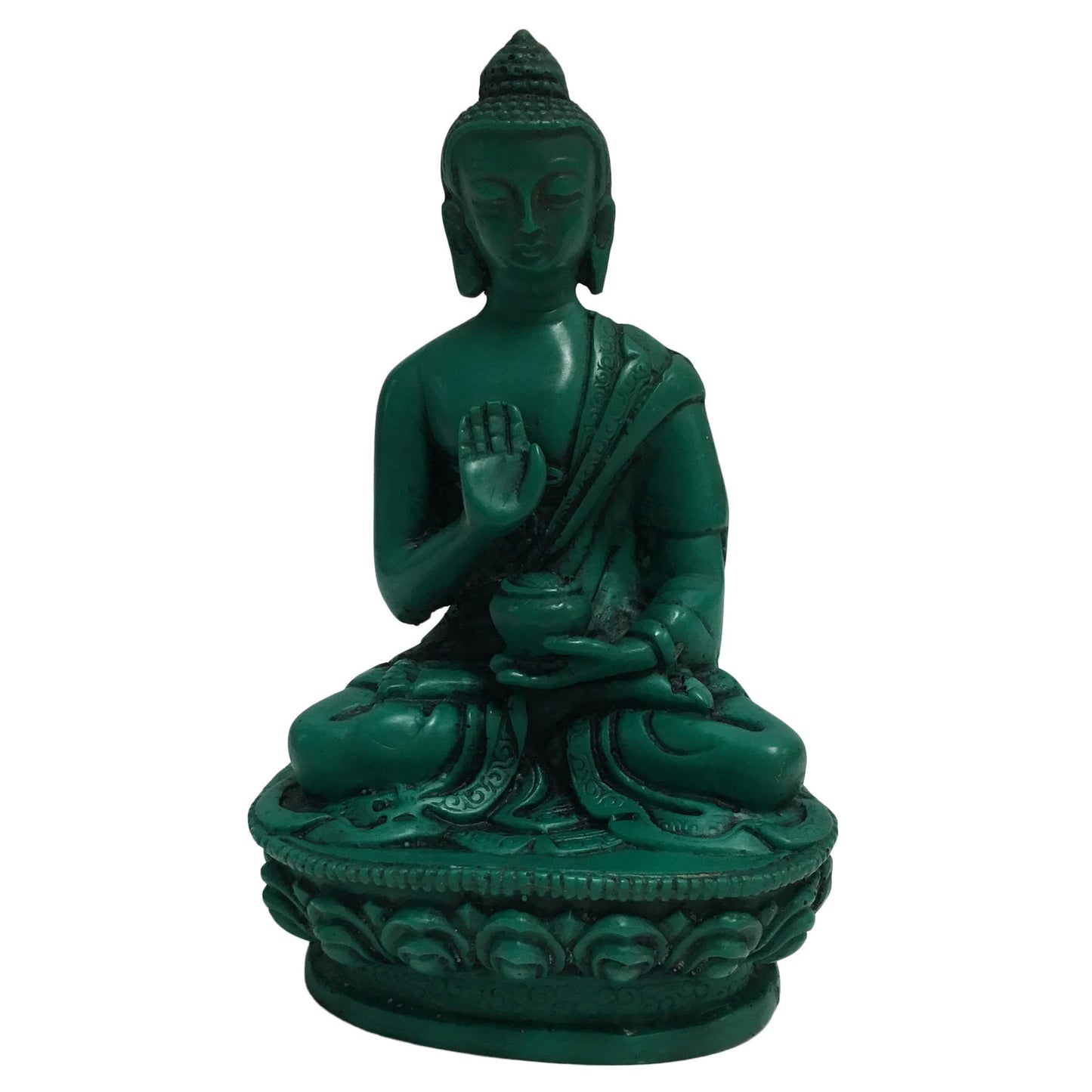 Handmade Meditating Healing Medicine Buddha Statue Figurine