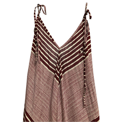 Women's Boho Chic Striped Color Spaghetti Strap Loose Fit HAREM Jumpsuit Palazzo JUMPER