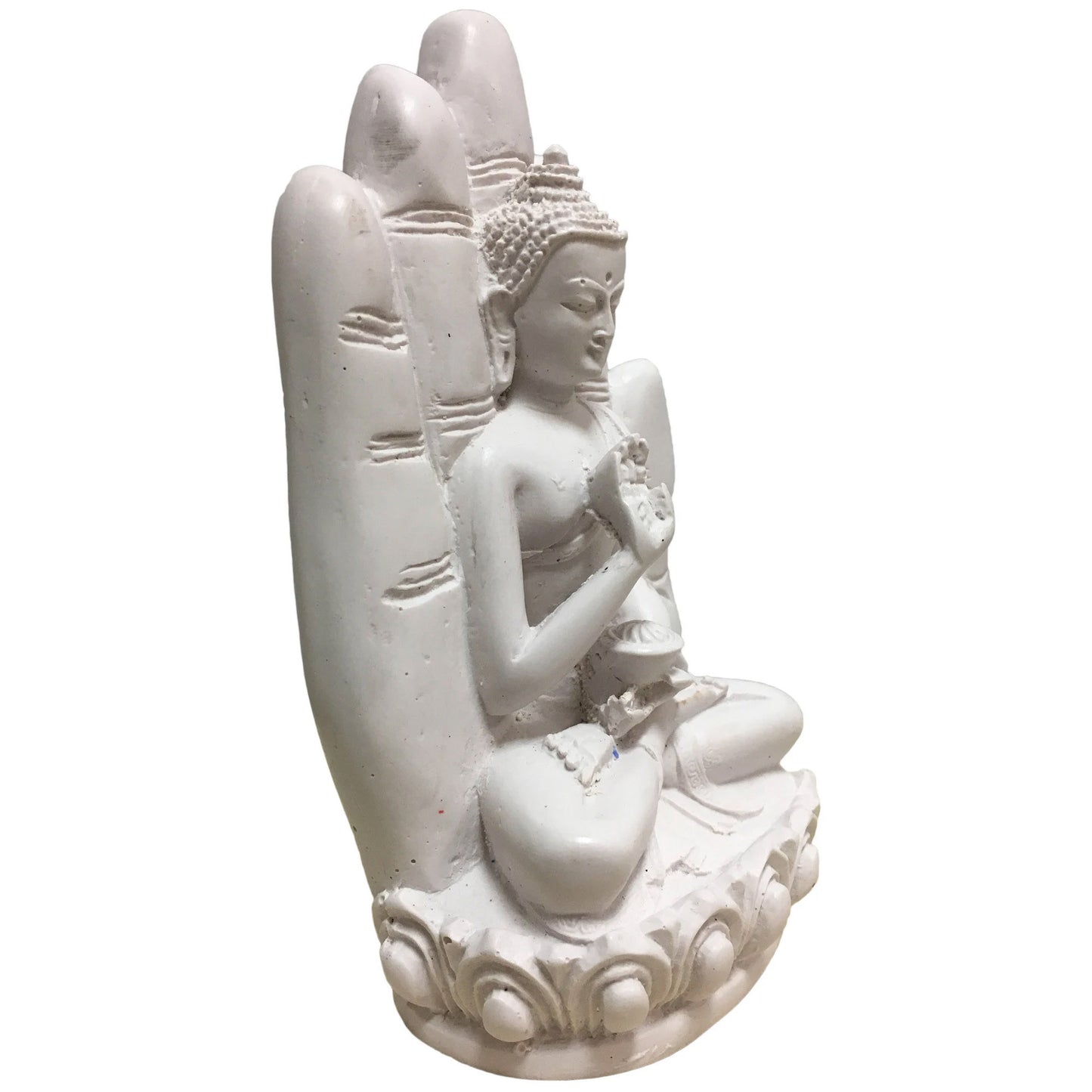 Handmade Meditating Dyana Mudra Healing Medicine Buddha Statue Figurine