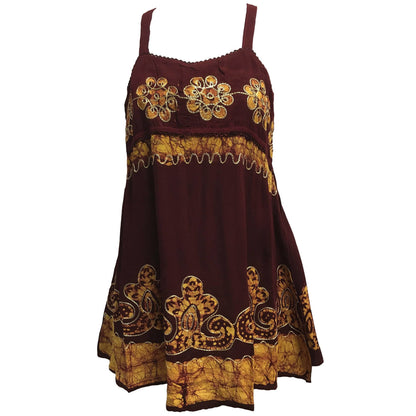 Women's Bohemian Floral Embroidered Cami Blouse Manasi