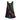 Multicolored tie-dye dress on a white background