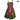 African Dashiki Smocked Bodice Spaghetti Strap Mid - Length Dress - Ambali Fashion