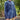 Bohemian Yoga Indian Cotton Navy Blue Tie-Dye Mandarin Collar Mens Kurta Tunic Shirt