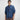 Bohemian Yoga Indian Cotton Navy Blue Tie-Dye Mandarin Collar Mens Kurta Tunic Shirt