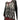 Womens Bohemian Geometric Print Long Sleeve Sharkbite Hem Black White and Red Long Tunic Blouse - Ambali Fashion