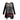 Womens Bohemian Geometric Print Long Sleeve Sharkbite Hem Black White and Red Long Tunic Blouse - Ambali Fashion
