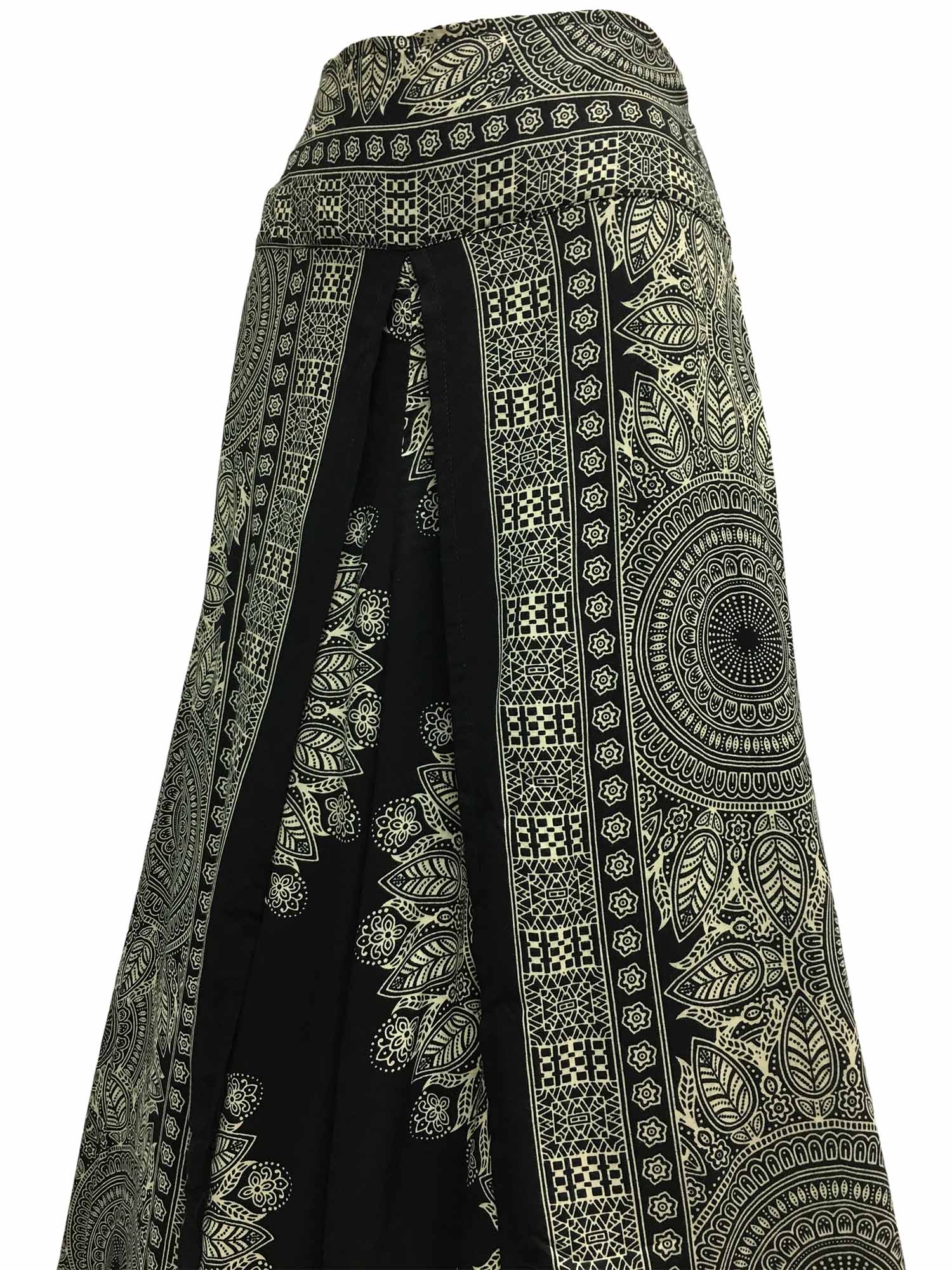 Gypsy Hippie Palazzo Gaucho Cotton Wrap Boho Yoga Pants Rashmi - Ambali Fashion Women's Pants bohemian, boho, cotton, ethnic, exotic, maternity, retro, sixties, trendy, wrap, yoga